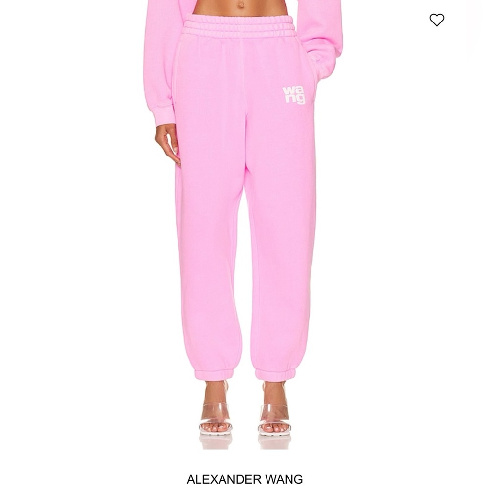ALEXANDER WANG Terry Classic Puff Paint Logo Sweatpant